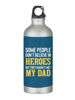 Hero Dad Stainless Steel Sipper Water Bottle