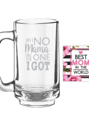 Mothers Day Gifts for Aint no Mama Like The One I Got Gift Mug Playboy 357 ml, Engraved, Coaster Gift