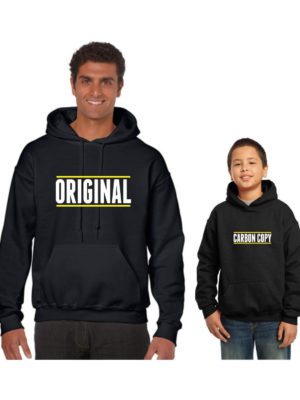 Original and Carbon Copy Family Hoodies Set