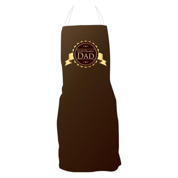 World Champion Dad Apron for Father with Chef Hat