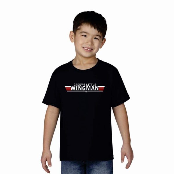 Top Dad Daddys Little Wingman T-Shirt for Dad and Son