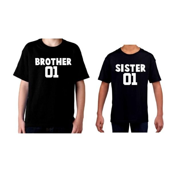 Sister No 1 Brother Sister T-Shirt