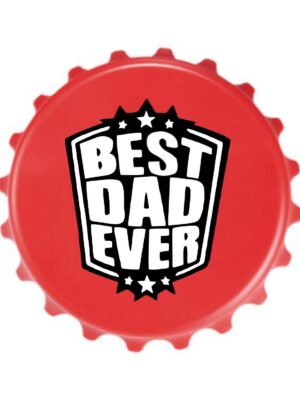 Fridge Magnet with Bottle Opener Best Dad Ever