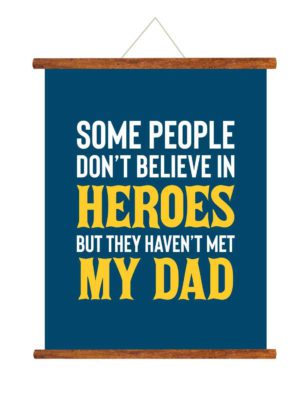 Hero Dad Greeting Card Scroll