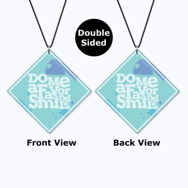 Motivational Gifts Acrylic Car Hanging Accessories Do Me a Favor and Smile Printed Interior Decoration
