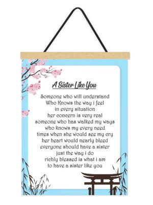 Rakhi gifts for Sister (12x16 inches) Printed Scroll Greeting Card A Sister Like You - Raksha Bandhan, Birthday