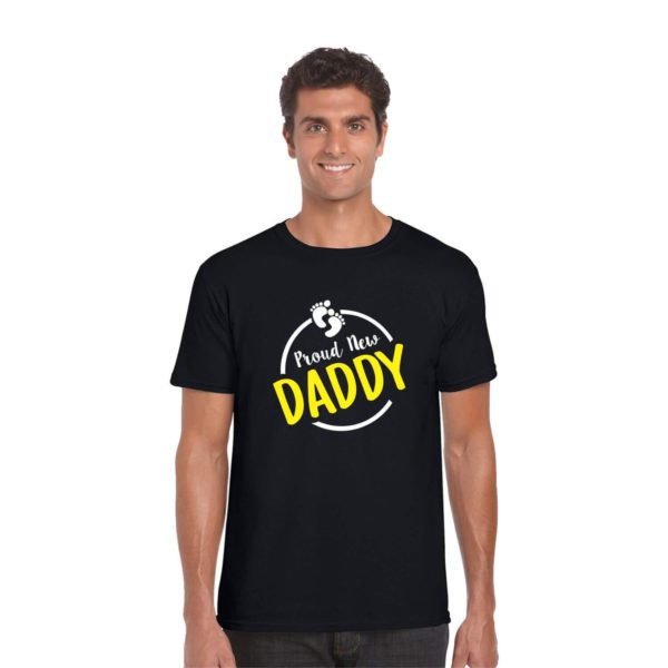 Proud New Daddy & Baby Loading Maternity Couple T-Shirts