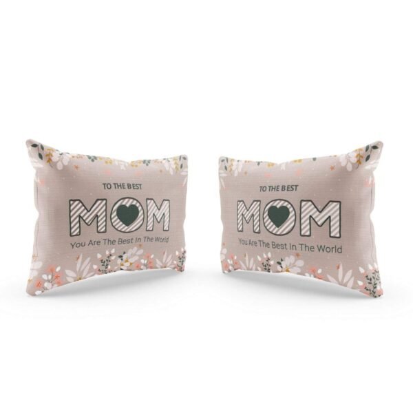 for Mother King Size Velvet Double Bedsheet with 2 Pillow Covers Birthday Present - Best Mom Ever - Brown