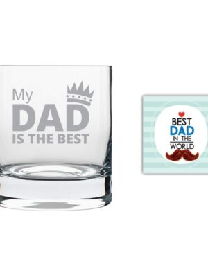 My Dad is the Best Whiskey Glass