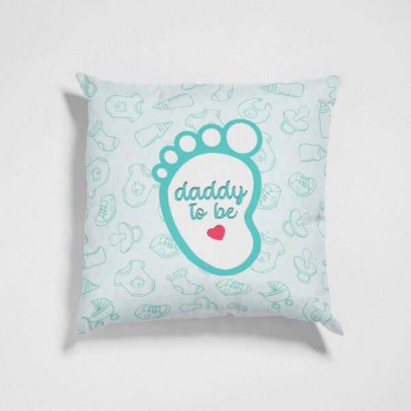 Mothers Day 12x12 inches Poly Satin Cushion (with Filler) Mommy Daddy to Be Printed New Mom Dad Birthday Throw Pillow