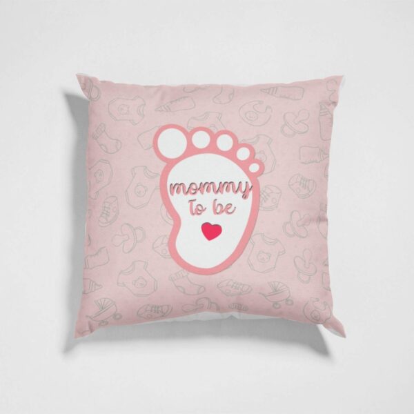 Mothers Day 12x12 inches Poly Satin Cushion (with Filler) Mommy Daddy to Be Printed New Mom Dad Birthday Throw Pillow
