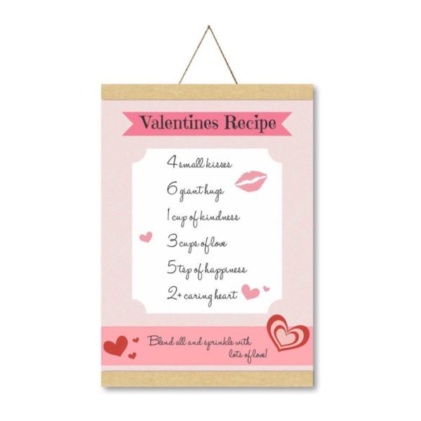 I Love You 's Recipe Scroll Greeting Card and Polyester Cushion Cover