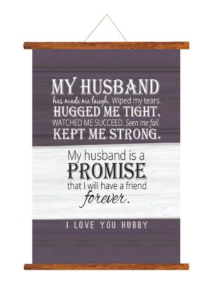 Birthday Gifts Scroll Greeting Card Love Gifts for Husband Romantic 12 x 16 inches - I Will Love You Forever