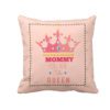 Birthday Gifts for Mom Dad 12 x 12 inches King Daddy Queen Mommy Printed Velvet Cushion Cover Throw Pillow