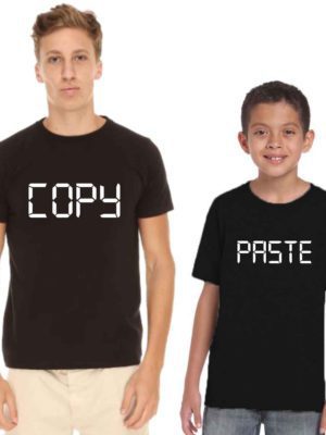 Men's & Boys' Regular Fit T-Shirt (Pack of 2)