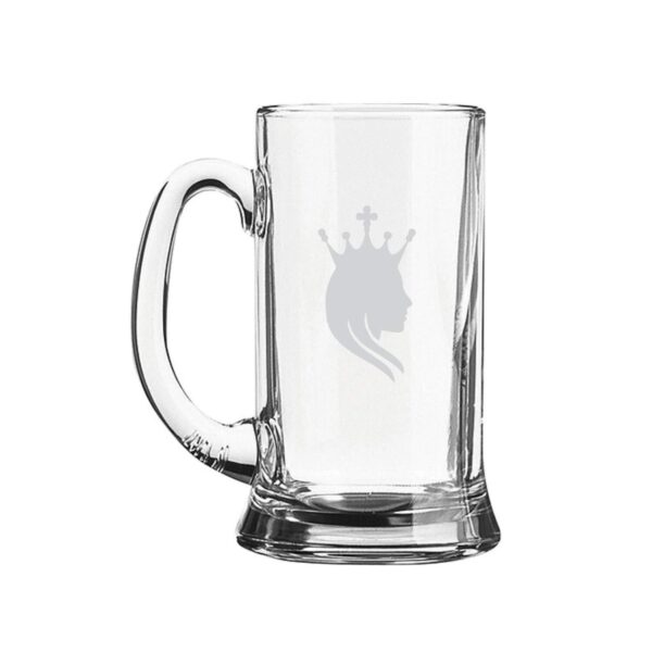 Queen Silhouette Wife Girlfriend Engraved Beer Mug