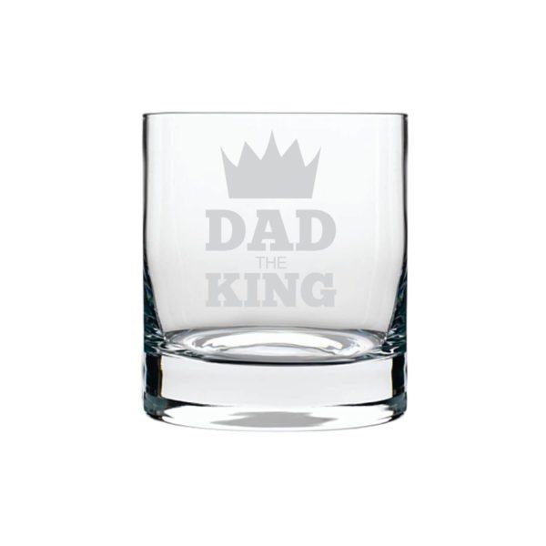 King Dad Whiskey Glass