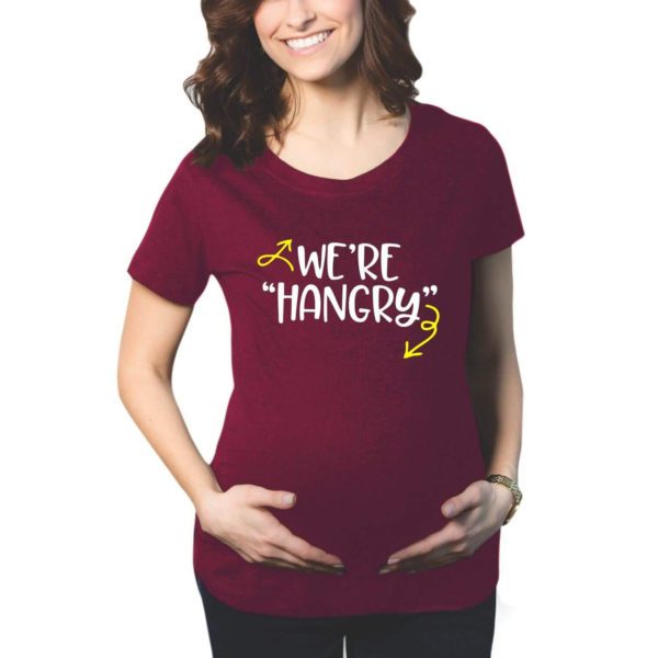 First Time Daddy We are Hangry Maternity Couple   T-Shirts