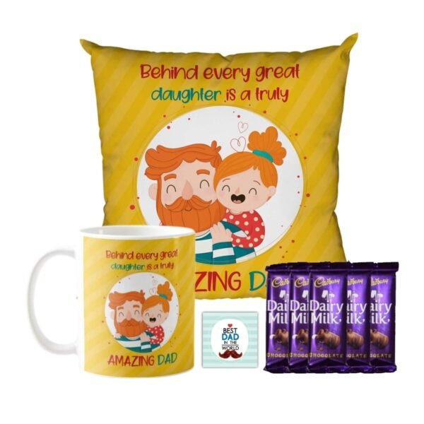 Behind Every Great Daughter is A Truly Amazing Dad Hamper  1 Dairy Milk Silk