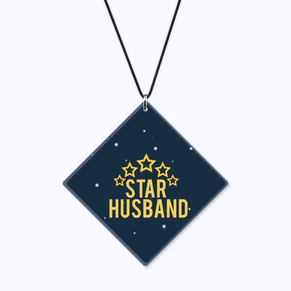 Birthday Gifts Printed Acrylic Car Hanging Accessories for Husband Interior Decoration -Star Husband