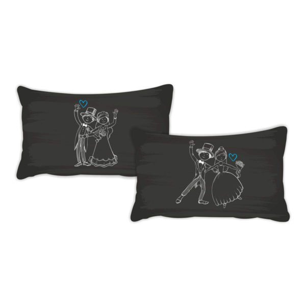 , Printed Bedsheet with 2 Pillow Covers - I Love My Crazy Husband Birthday