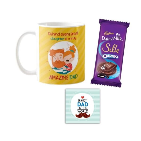 Behind Every Great Daughter is A Truly Amazing Dad Hamper  1 Dairy Milk Silk