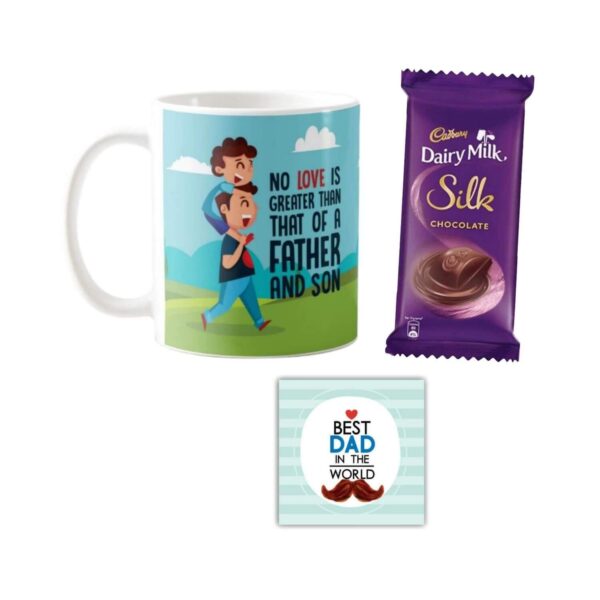 No Love is Greater Than That of A Father and Son Hamper 1 Dairy Milk Silk
