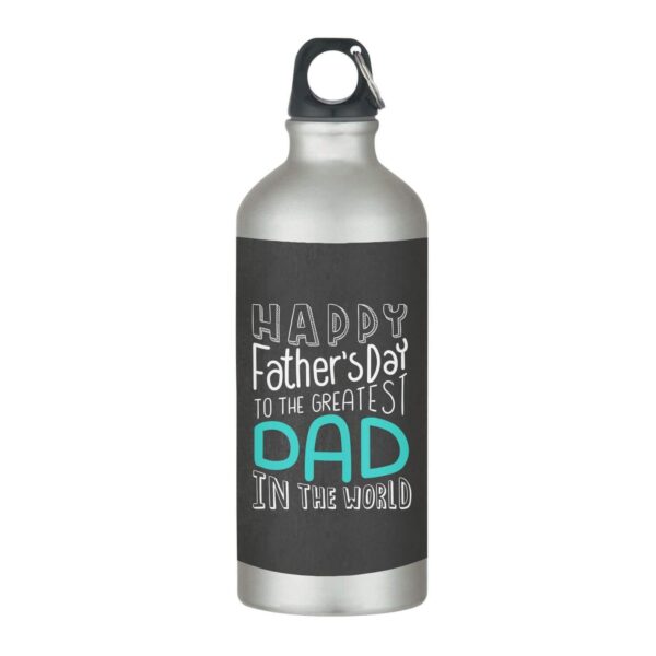 Happy  Stainless Steel Sipper Water Bottle Father,