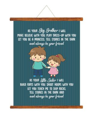 YaYaCafr Birthday Bhaidooj Gifts for Brother Sister Promise to be Your Friend Greeting Cards Scroll