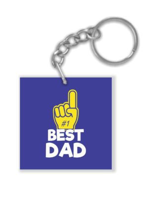 No.1 Best Dad Keychain