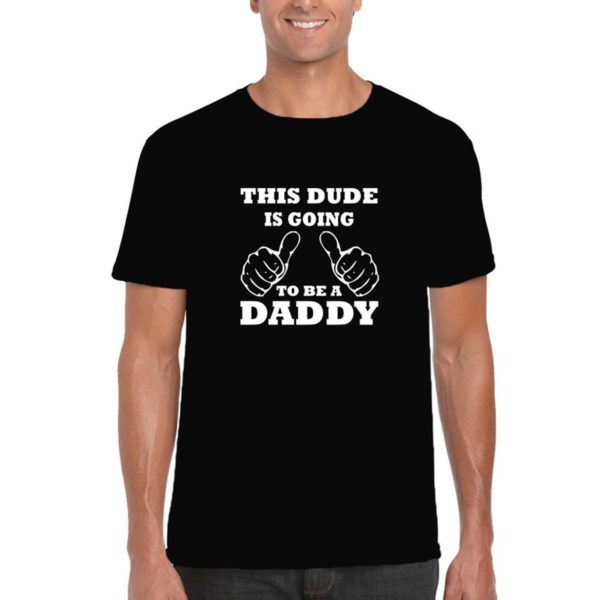 Dude Going To Be Daddy & Peek a boo Mom Maternity Couple T-Shirts