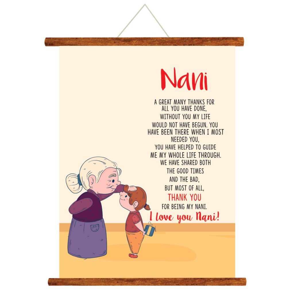 Buy PRINTSHOP4ME personalized Gift for Grandmother Birthday Gift | Gifts  for New Baby Annoucement | Mothers Day Gift for Grand mother | Gifts for  NANA, NANI, DADI, GRANMA, A-THE, NONA, GRANDMOTHER. (1)