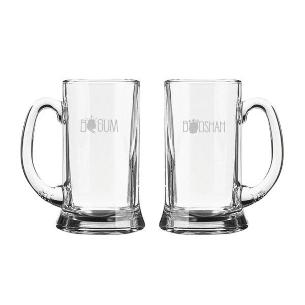 Begum Badshah Engraved Beer Mug
