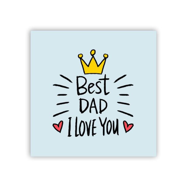 Best Dad I Love You Fridge Magnet - Round