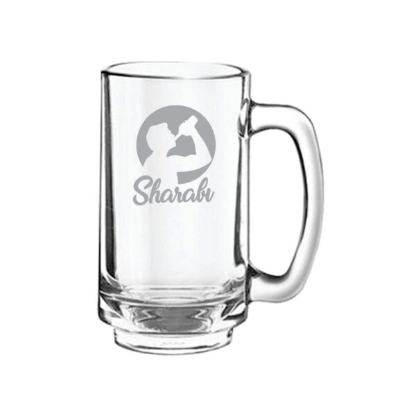 New Year Gifts, Sharabi Hindi Engraved Beer Mug - Playboy Beer 357 ml