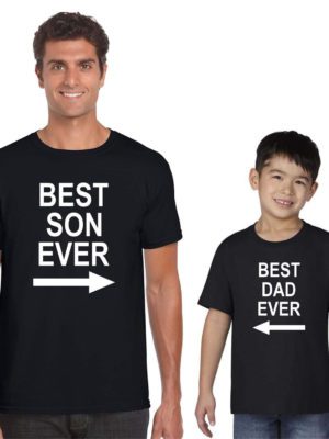 Men's & Boys' Regular Fit T-Shirt (Pack of 2)