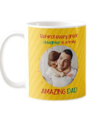 Father Personalised Amazing Dad Photo Coffee Mug for