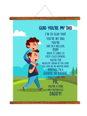 One in a Million Dad Greeting Card Scroll