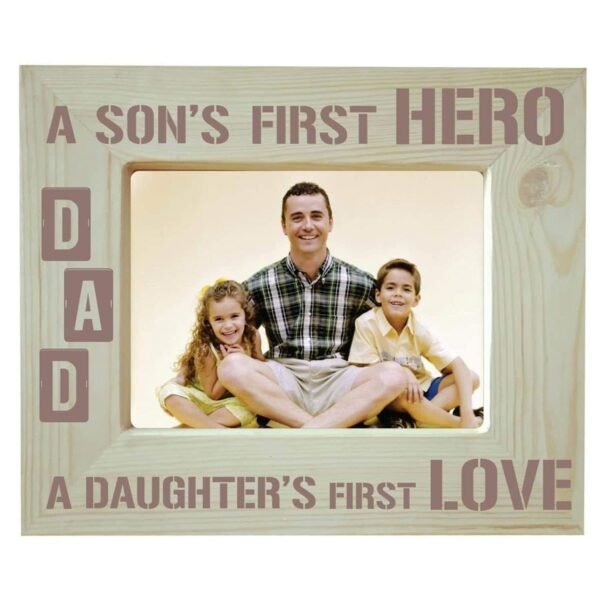 Laugh & Cry with Dad Personalized Photoframe Wooden