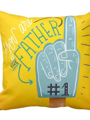 No. 1 Father Cushion Cover - 12X12 inches