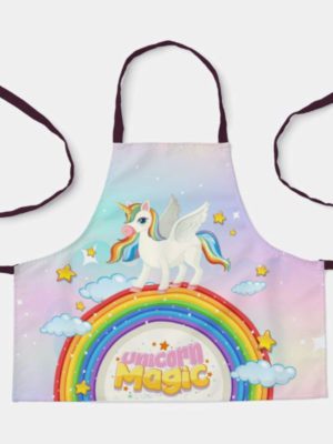 Unicorn Magic Kids Apron for Girl