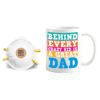 Dad is The Best Coffee Mug with Coaster, Reusable N95 Cup Mask