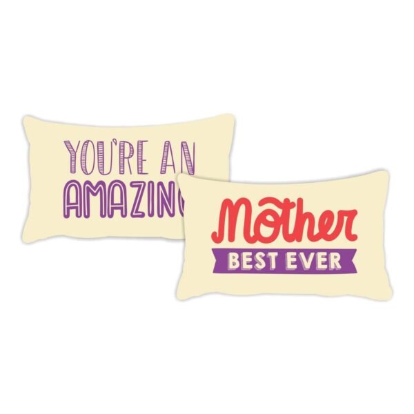 for Mother King Size Velvet Double Bedsheet with 2 Pillow Covers Birthday Present - Best Mom Ever - Brown