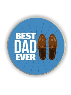 Best Dad Ever Fridge Magnet - Round