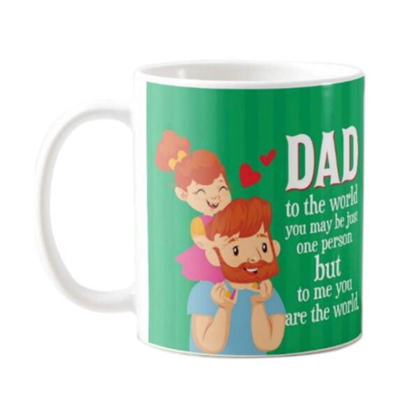 Dad You are The World to Me Hamper 1 Dairy Milk Silk 60 gm, with Coaster