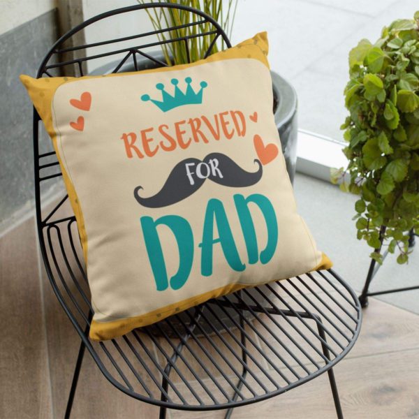 Dad 12 x 12 inches Velvet Cushion Cover