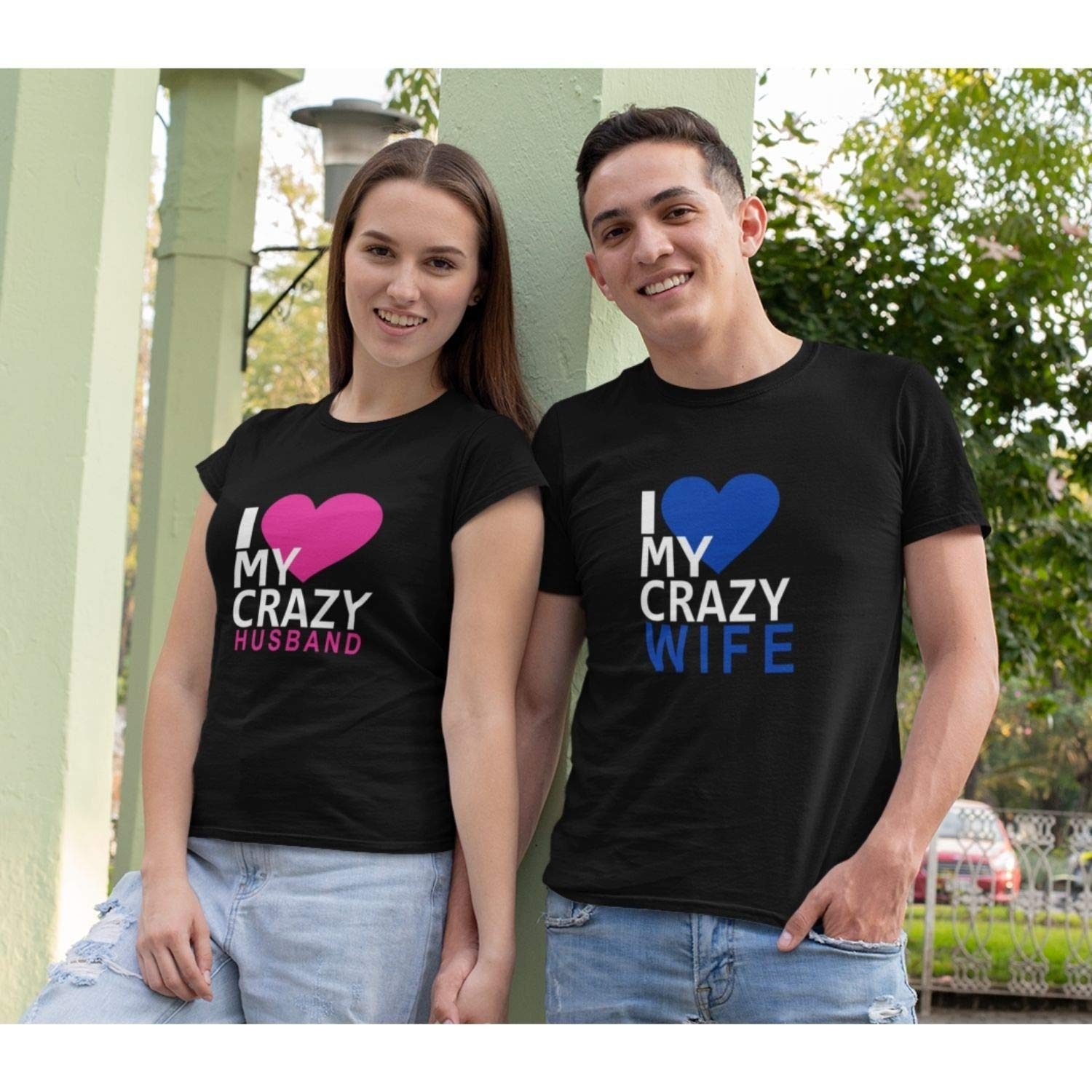 I'm Crazy Husband & Wife Matching Couple T-Shirts