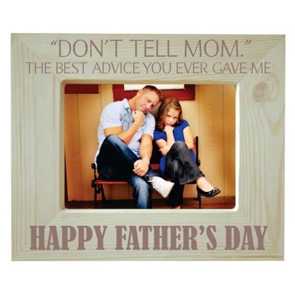 Laugh & Cry with Dad Personalized Photoframe Wooden