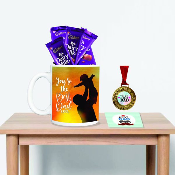 Award Medal Mug Combo for Dad - Best