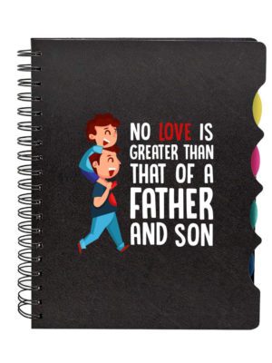 Birthday Father No Love Is Greater Than Father And Son Printed Notebook A5 Size 300 Ruled Pages